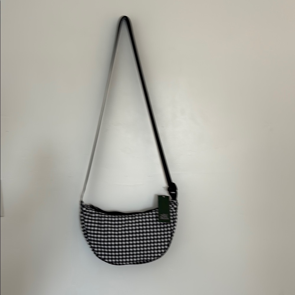 Target Crossbody Black and White Bag with Adjustable Strap